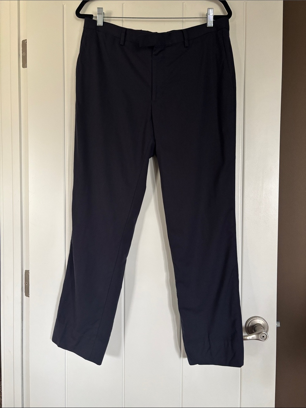 Classic Men's Navy Dress Pants - Comfortable Straight Fit
